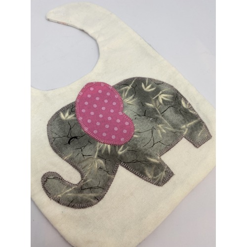 Ellie the Elephant - Handcrafted Bib