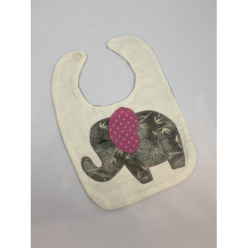 Ellie the Elephant - Handcrafted Bib - Image 2