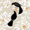 Huia leaves Tea towel - Image 5
