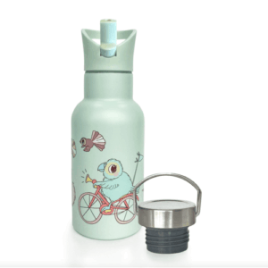 Kuwi Stainless Steel Drink Bottle + 2 Lids