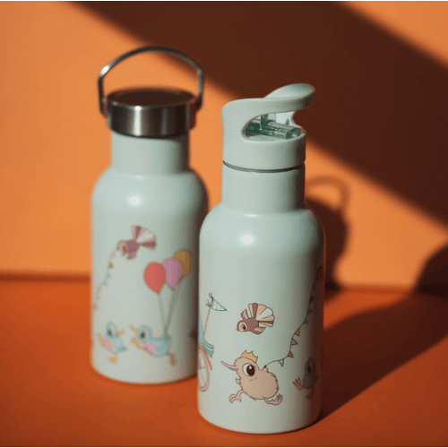 Kuwi Stainless Steel Drink Bottle + 2 Lids - Image 5