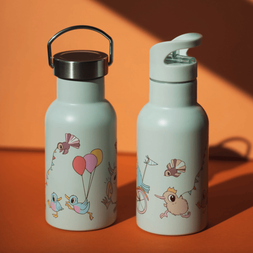 Kuwi Stainless Steel Drink Bottle + 2 Lids - Image 3
