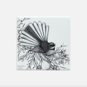 Coaster - Pīwaiwaka/ Fantail from Katy Hayward
