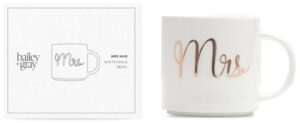 Bailey + Gray MRS Mug with gold foil