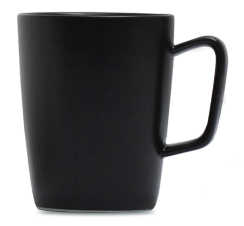 Bailey + Gray Matte Black Mug 340ml - Image 2