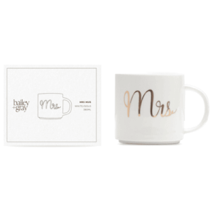 Bailey + Gray MRS Mug with gold foil