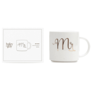 Bailey + Gray MR Mug with gold foil