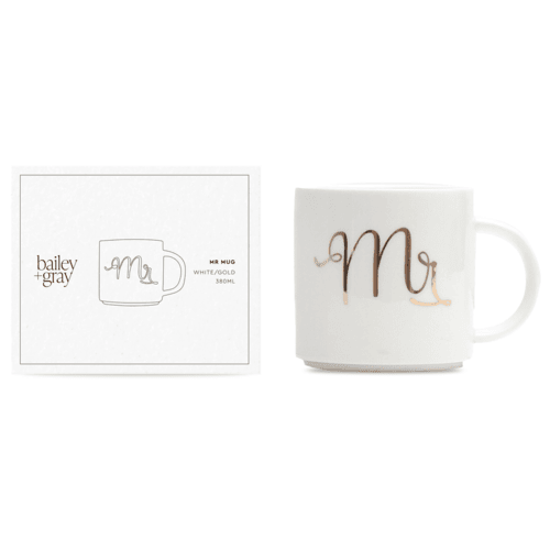 Bailey + Gray MR Mug with gold foil