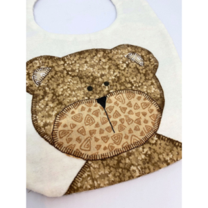 Barry the Bear - Handcrafted Bib